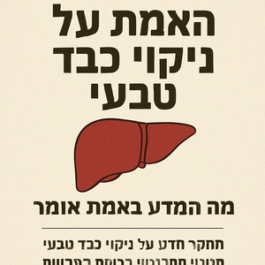 האמת על ניקוי כבד טבעי: מה המדע באמת אומר